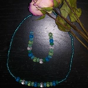 Handmade necklace and bracelet-one-size fits all!